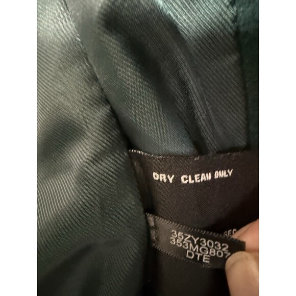 Cole Haan Women’s Wool Cashmere Blend Double Breasted Pea Coat Size 6 Dark Green - Picture 9 of 9
